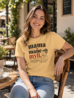 Mama mane myli. Kartais. Marškinėliai su sąlygomis – lietuviškas marškinėlis su humoru