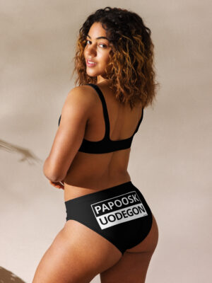 Juodas, Viliokiškas Papūsk Uodegon Bikinis