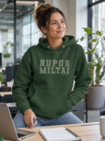 Rupūs Miltai žalias džemperis su gobtuvu – lietuviškas marškinėlis su humoru