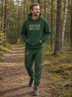 Rupūs Miltai žalios sportinės kelnės – kai kojos irgi turi humoro jausmą – lietuviškas marškinėlis su humoru