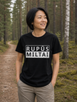 Juoda maikė Rupūs Miltai – lietuviškas marškinėlis su humoru