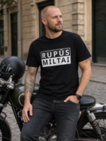 Juoda maikė Rupūs Miltai – lietuviškas marškinėlis su humoru